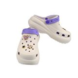 SİA ÇANTA TAŞLI SÜSLÜ KELEBEKLİ FİYONKLU  A KALİTE YÜKSEK TOPUK  HAFİF RAHAT CROCS TERLİK