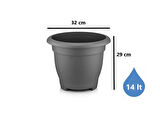 Omnipazar SO-VHS5 Dekoratif Vaha Saksı İç ve Dış Mekan 14 Litre No 5