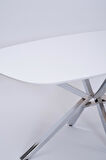Çapraz Beyaz High Gloss Yemek Masası 90*160 cm