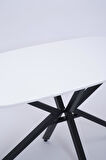 Çapraz Beyaz High Gloss Yemek Masası 90*160 cm