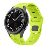 Galaxy Watch 4 5 6 Pro Redclick KRD-116 20mm Futbol Desenli Spor Tasarımlı Silikon Kordon