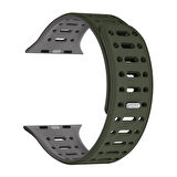 Apple Watch 7 45mm Redclick KRD-124 Silikon Kordon Terletmeyen Delikli Strap Kayış