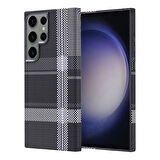 Galaxy S23 Ultra Kılıf Magsafe Şarj Özellikli Karbon Fiber Görünümlü Redclick Nekst Kapak