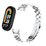 Xiaomi Mi Band 9 KRD-04 Metal Baklalı Bileklik Paslanmaz Kordon