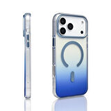 Apple iPhone 17 Pro Kılıf M-safe Şarj Özellikli Transparan Renk Geçişli Redclick Toros Kapak