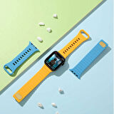 Apple Watch 10 42mm Redclick Krd-73 Şeritli Ultra Hafif Silikon Kordon