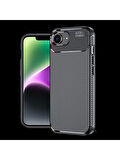 Apple iPhone 16E Kılıf Redclick Negro Karbon Görünüm Silikon Kapak