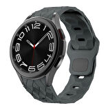 Galaxy Watch 4 5 6 Pro Redclick KRD-116 20mm Futbol Desenli Spor Tasarımlı Silikon Kordon