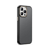 Apple iPhone 15 Pro Max Kılıf M-safe Şarj Özellikli Karbon Fiber Görünümlü Redclick Antina Kapak