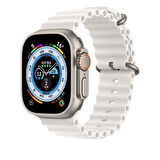 Apple Watch Ultra  2 49mm Redclick Krd-75 Terletmez Dalgalı Tasarım Silikon Kordon