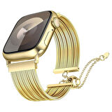 Apple Watch 10 42mm Redclick KRD-137 Metal Hasır Bilezik Kadın Kordon