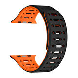 Apple Watch 7 45mm Redclick KRD-124 Silikon Kordon Terletmeyen Delikli Strap Kayış