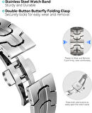 Apple Watch 10 46mm Krd-63 Paslanmaz Metal Kobra Tasarım Kordon