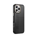 Apple iPhone 16 Pro Max Kılıf M-safe Şarj Özellikli Karbon Fiber Görünümlü Redclick Antina Kapak