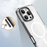 Apple iPhone 16 Pro Max Kılıf Magsafe Şarj Özellikli Çıkarılabilir Arka Yüzeyli Redclick Polar Kapak