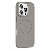 Apple iPhone 16 Pro Max Kılıf Magsafe Şarj Özellikli Redclick Ruby Silikon Kapak