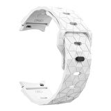 Galaxy Watch 4 5 6 Pro Redclick KRD-116 20mm Futbol Desenli Spor Tasarımlı Silikon Kordon
