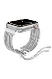 Apple Watch 10 46mm Redclick KRD-137 Metal Hasır Bilezik Kadın Kordon