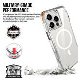 iPhone 16 Pro Kılıf Magsafe Şarj SGS Military Test Sertifikalı Şeffaf Redclick İncek Kapak