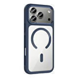 Apple Uyumlu iPhone 17 Pro Kılıf M-Safe Şarj Özellikli Metal Kamera Çerçeveli Redclick Tiko Kapak