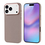 Apple iPhone 17 Pro Max Kılıf M-safe Şarj Özellikli Karbon Fiber Görünümlü Redclick Nekst Kapak