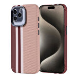 Apple iPhone 15 Pro Kılıf Magsafe Şarj Özellikli Karbon Fiber Görünümlü Redclick Nekst Kapak