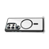 Galaxy S25 Ultra Kılıf Magsafe Şarj Özellikli Redclick Krom Magsafe Silikon Kapak
