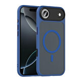 Apple Uyumlu iPhone 17 Air Kılıf Mat Arka Yüzey Wireless Şarj Özellikli Redclick Flet M-safe Kapak