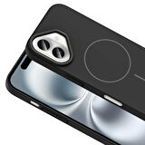 Apple iPhone 16 Kılıf Magsafe Şarj Özellikli Redclick Ruby Silikon Kapak