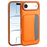 Apple Uyumlu iPhone 17 Air Kılıf Kartlıklı Redclick X-Kart Silikon Kapak