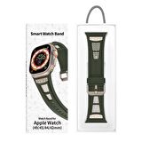 Watch Ultra 49mm Redclick KRD-117 Hava Alabilen Delikli Metal Desenli Silikon Kordon