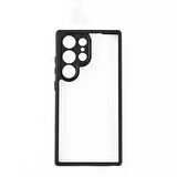 Galaxy S24 Ultra Kılıf Kamera Korumalı Şeffaf Arka Yüzey Redclick New Roll Kapak