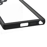 Galaxy S24 Ultra Kılıf Kamera Korumalı Şeffaf Arka Yüzey Redclick New Roll Kapak