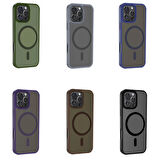 Apple iPhone 16 Pro Kılıf Magsafe Şarj Özellikli Mat Arka Yüzey Redclick Sio Kapak
