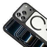 Apple Uyumlu iPhone 17 Pro Kılıf M-Safe Şarj Özellikli Metal Kamera Çerçeveli Redclick Tiko Kapak