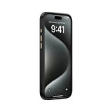 Apple iPhone 15 Pro Max Kılıf M-safe Şarj Özellikli Karbon Fiber Görünümlü Redclick Antina Kapak