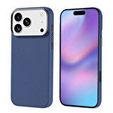 Apple iPhone 17 Pro Max Kılıf M-safe Şarj Özellikli Karbon Fiber Görünümlü Redclick Nekst Kapak