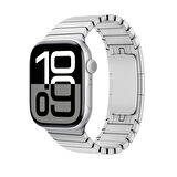 Apple Watch 10 46mm KRD-35 Çizgi Tasarım Metal Kordon