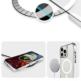 iPhone 16 Pro Max Kılıf Magsafe Şarj  SGS Military Test Sertifikalı Şeffaf Redclick İncek Kapak