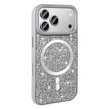 Apple iPhone 17 Pro Kılıf Pırlanta Tasarımlı M-safe Şarj Özellikli Redclick Mozaik Silikon Kapak