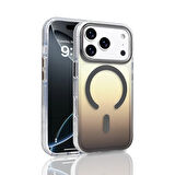 Apple iPhone 17 Pro Kılıf M-safe Şarj Özellikli Transparan Renk Geçişli Redclick Toros Kapak