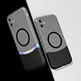 Apple iPhone 11 Kılıf M-Safe Şarj Özellikli Mıknatıslı Redclick Duble Kapak