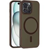 Apple iPhone 16 Pro Kılıf Magsafe Şarj Özellikli Mat Arka Yüzey Redclick Sio Kapak