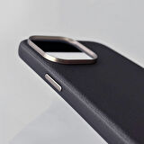 iPhone 15 Pro Kılıf Magsafe Özellikli PU Deri Adora Premium Kapak