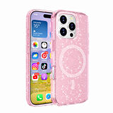 iPhone 16 Pro Max Kılıf Işıltılı ve Magsafe Özellikli Allstar Premium Kapak