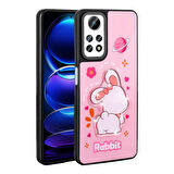 Redmi Note 12 Pro 4G Kılıf Kabartma Parlak Figürlü Şık Amas Premium Silikon Kapak