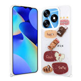 Tecno Spark 10C Figürlü ve Desenli Şık Cevze Premium Kılıf