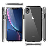 iPhone XR Tam Koruma Sağlayan Sert ve Şeffaf Coss Premium Silikon Kılıf