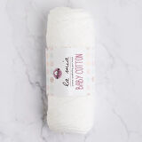 La Mia Baby Cotton Beyaz El Örgü İpi - L001 - 33628