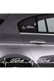 Special| Ford Ka Uygun Oto Ritim Sticker 2 Adet 20*9 Cm */*.-*
